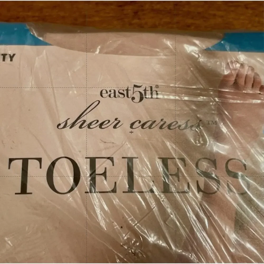 J.C. Penney East 5th Panty Hose Sheer Caress‎ Toeless Silky Sheer C-11